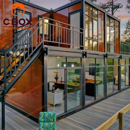 prefab two story flat pack home