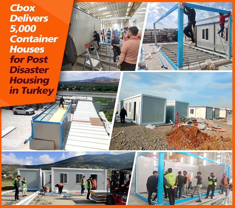 Cbox поставила 5000 контейнерных домов для строительства жилья после стихийного бедствия в Турции